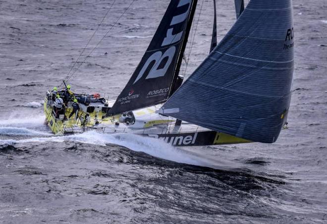 Team Brunel, third boat of the Volvo Ocean 65 fleetaround Cape Horn - Volvo Ocean Race 2015 &copy; Rick Tomlinson/Volvo Ocean Race http://www.volvooceanrace.com
